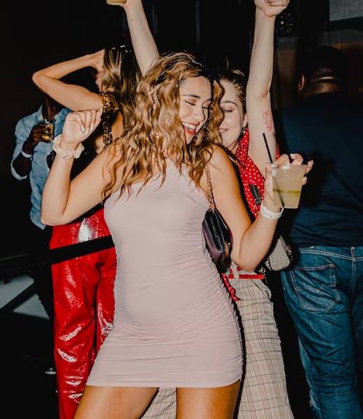 dancing with friends