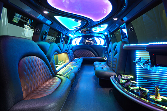 inside limo